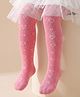 Cute Walk by Babyhug Knit Heart Design Antibacterial Tights - Pink