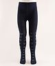 Cute Walk by Babyhug Knit Heart Design Antibacterial Tights - Navy
