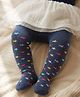 Cute Walk by Babyhug Knit Star Design Antibacterial Tights - Navy