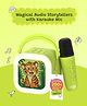 WonderBuddy StoryBox Mini, 200+ Stories & Rhymes Preloaded, Educational Toy, RGB Lights, Kids Bluetooth Speaker, Cute Birthday Gift for 3-5 Year Kids, Musical Toys for 3-5 yr - Tiger with Mic