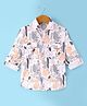 Rikidoos Full Sleeves Abstract Printed Shirt - Light Orange