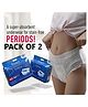 Kidton Pearl Pack Of 20 360 Degree Leakproof Heavy Flow & Overnight Protection Solid Disposable Period Panty - White