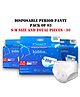 Kidton Pearl Pack Of 30 360 Degree Leakproof Heavy Flow & Overnight Protection Solid Disposable Period Panty - White