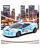 VGRASSP Push And Go City Guard Police Car Toy For Kids With Music And Flashing Lights - Police Patrol Friction Vehicle Toy With Siren Sound Effects - Color May Vary