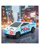 VGRASSP Push And Go Cyber Police Truck Toy For Kids With Music And Flashing Lights - Police Patrol Friction Vehicle Toy With Siren Sound Effects - Color May Vary