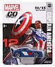 Marvel Select GO Pull-Back Captain America Rapid Racer Wave Car -  Blue