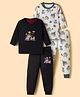 Kidi Wav Pack Of 2 Full Sleeves Animals Printed Coordinating Tee & Joggers Set - Multi Colour