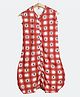 Cocoon Care Bamboo Muslin Knit Redchecks Printed Baby Sleep Sack, Quilted Layer Sleeping Bag, wearable blanket - Red