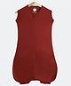 Cocoon Care Bamboo Muslin Baby Knit Bricked Printed Sleep Sack, Quilted Layer Sleeping Bag, wearable blanket - Red
