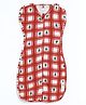 Cocoon Care Bamboo Cotton Knit Arms Up Swaddle Sleeping Pod Baby Nest With Redchecks Print - Red