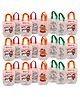 Asera 24 Pcs Christmas DIY Reusable Gift Bags Birthday Retun Gifts | 30x23 cm | Kids Doodle Favor Bags, Candy Treat Goody Bag