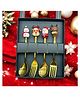 Asera Christmas Theme Xmas Cutlery Kits Stainless Steel Spoon Fork Tableware Set for Kids