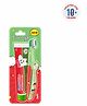 Dentoshine Fun Pack for Kids Watermelon Flavour Tooothpaste & Toothbrush For Kids - Pack of 2