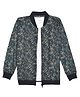 CAVIO Cotton Woven Full Sleeves Abstract Printed Jacket With Tee Set - Green