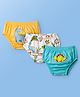 Doodle Poodle 100% Cotton Knit Briefs with Dino Print Pack of 3 - Blue