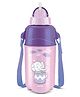 Milton Kool Trendy Plastic Insulated Water Bottle with Straw with Leak Proof BPA Free & Food Grade Easy to Carry Purple - 370 ml
