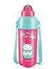 Milton Kool Trendy Plastic Insulated Water Bottle with Straw with Leak Proof BPA Free & Food Grade Easy to Carry Cherry Pink - 490 ml