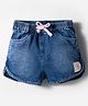 Little Kangaroos Denim Woven Knee Length Washed Shorts - Blue