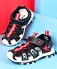 Cute Walk by Babyhug Velcro Closure Solid Sandals - Black