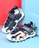 Cute Walk by Babyhug Velcro Closure Sandals With Sport Print - Navy Blue
