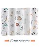 Zoe Super Soft Cotton Malmal Swaddle Cloth for Newborns Pack of 5  Multicolor| Soft Breathable Fabric| Comfortable Warm and Soothing| Machine washable| Travel Friendly| New Born Gifting