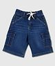 PURPLE UNITED KIDS Denim Woven Mild Washed Bermuda - Blue