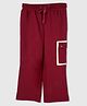 PURPLE UNITED KIDS Terry Woven Solid Pant - Maroon