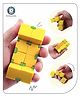 Aditi Toys Infinity Cube Fidget Toy Stress-Relieving Sensory Gadget - Yellow
