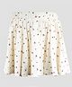 Charm n Cherish Cotton Blend Knit Floral Printed Skirt - Off White