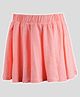 Charm n Cherish Cotton Blend Knit Floral Printed Skirt - Orange