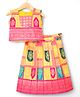 Bhartiya Paridhan Sillk Woven Sleeveless Choli Lehenga Set With Floral Print - Yellow