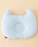 Babyhug Head Shaping Baby Pillow Prevents Flat Head Syndrome Soft & Breathable Neck & Shoulder Support Pillow Lightweight & Travel Friendly 0-6 Months New Born Gifting Option - Blue