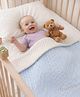 Babyhug Soft & Lightweight All-Season Baby Blanket Cable Knit Pattern - Blue |Gentle & Breathable|Durable & Machine Washable|Ideal for 0-12 Months|New Born Gifting Option|Travel Friendly