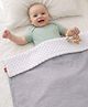 Babyhug Soft & Lightweight All-Season Baby Blanket Embossed Teddy Texture - Grey |Gentle & Breathable|Durable & Machine Washable|Ideal for 0-12 Months|New Born Gifting Option|Travel Friendly