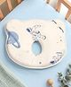 Babyhug Bear Shaped Baby Head Support Pillow Space Print| Prevents Flat Head| Cotton Pillow for Newborn| Soft Breathable Cotton Cover| Ergonomic Head Support| Lightweight Travel Friendly| Memory Foam