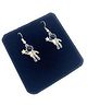 SKD Astronaut Detailed Earrings - Silver