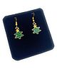 SKD Christmas Theme Tree Designed Earring - Green