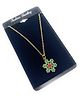 SKD Christmas Theme  Snowflake Designed Pendant Necklace  - Green