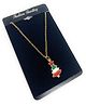 SKD Christmas Theme Christmas Tree Designed Pendant Necklace - Red