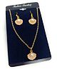 SKD Shell Designed Necklace and Earrings Set - Pink