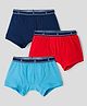 Pine Kids Cotton Elastane Knit Solid Color Trunks Pack of 3 (Color May Vary)