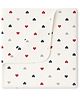 TUMMY New Born Baby Muslin Blanket -Heart