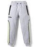 Primo Gino Cotton French Terry Knit Full Length Lounge Pant with Color Block - Grey