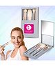Majestique Premium 5 in 1 Makeup Brush Set with Mirror, Travel-Friendly Beauty Brush Set for Face Makeup - 6Pcs/Multicolour