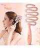 Majestique Vented Ribbon Hair Brush, Detangler Hair Brush, Hair Brush Women for Easy Styling - Pink