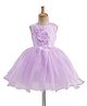 Bluebell Woven Sleeveless Dress With Floral Applique - Purple