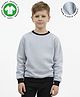 Anthrilo Fleece Knit Full Sleeves Solid Light Winter Sweatshirt - Grey