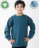 Anthrilo Fleece Knit Full Sleeves Solid Light Winter Sweatshirt - Teal