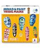TOYKRAFTT Mould and Paint Tribal Masks for Kids Age of 5-7 Years