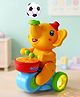 Musical Walking Elephant Drummer with Blowing Ball Toy - Yellow| Flashing LED Lights and Music| Battery Operated|  Bump and Go|  Beating Drum Toy|BIS Certified| Toddler Gifting Option